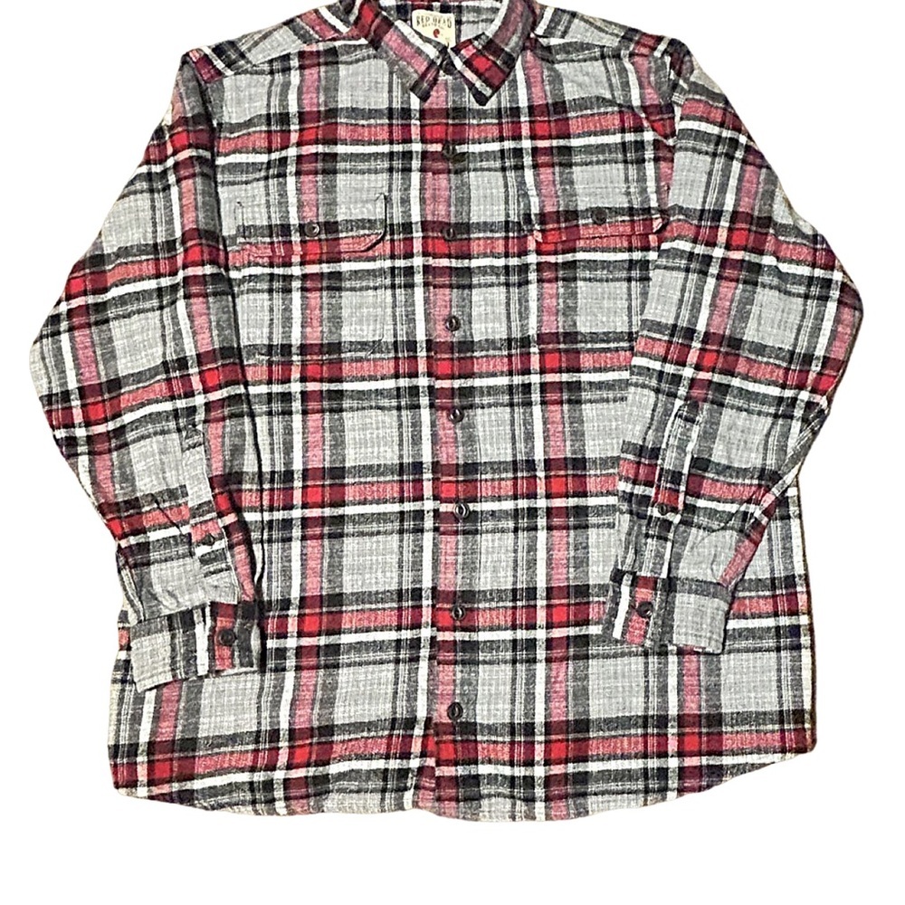 RedHead Flannel Shirt 2XLT Tall Men’s Plaid Button Front Heavyweight